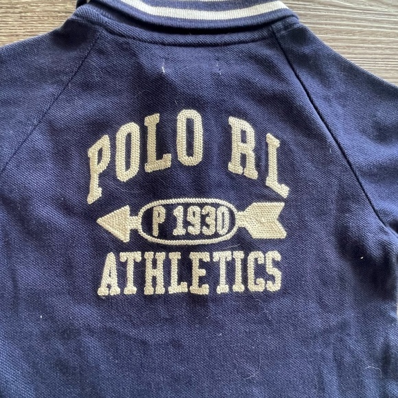Ralph Lauren Kids Polo in Navy and Gray - Picture 4 of 4